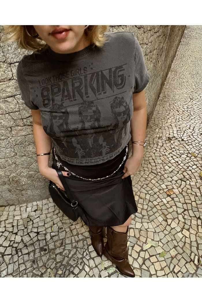 BABY TEE CROPPED CHUMBO SPARKING