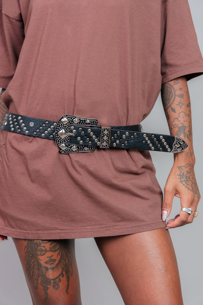 CINTO PRETO WESTERN MAX FIVELA