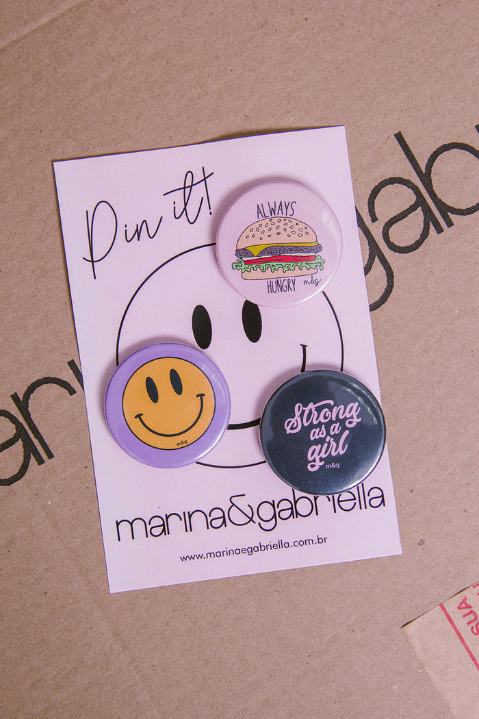 CARTELA DE BOTTONS HUNGRY