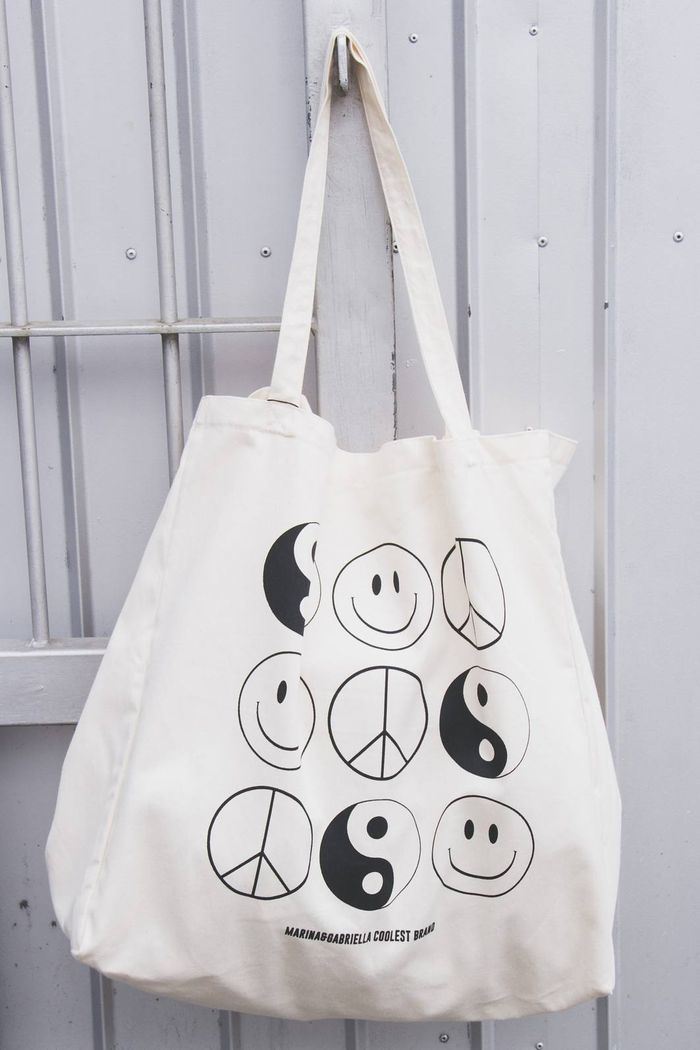 BOLSA ECOBAG GRANDE CRUA PEACE