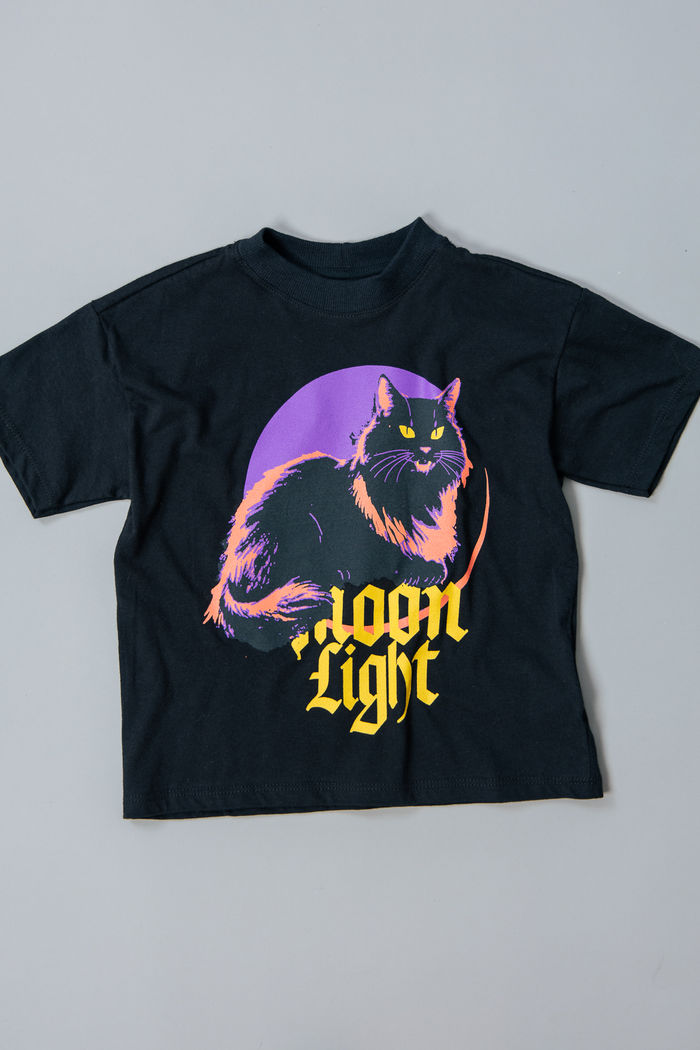 T-SHIRT INFANTIL PRETA  MOON LIGHT