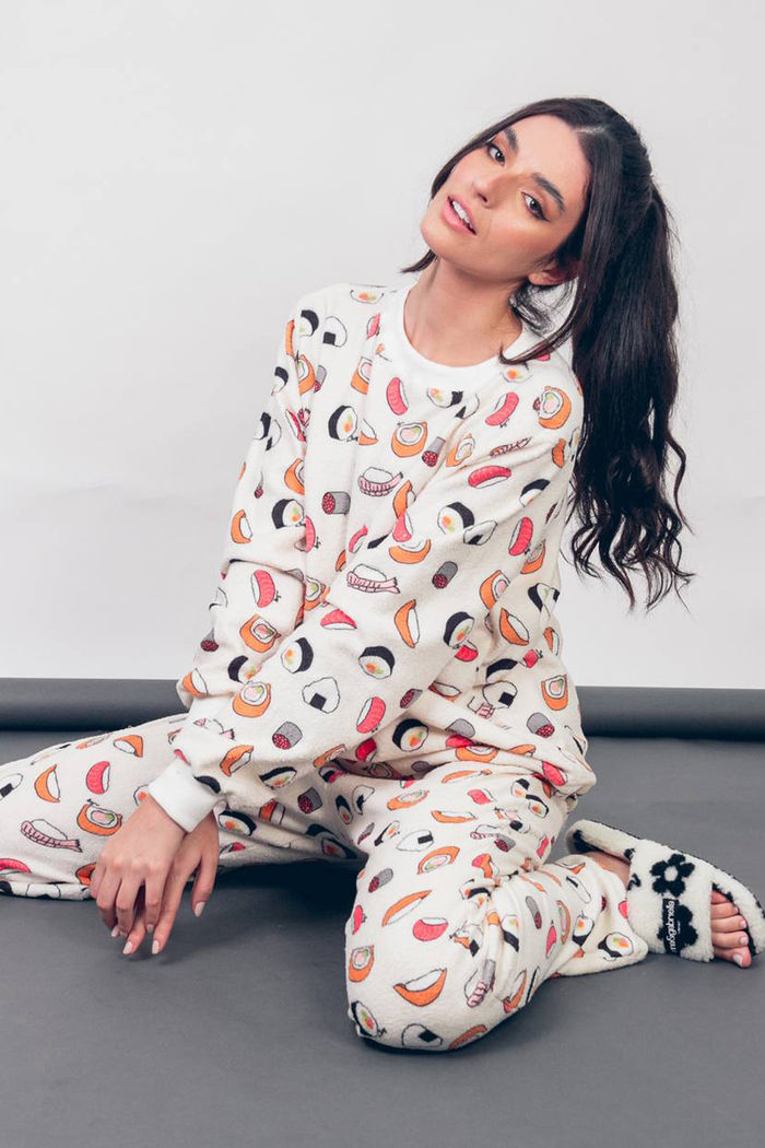 CONJUNTO PIJAMA FLEECE SUSHI