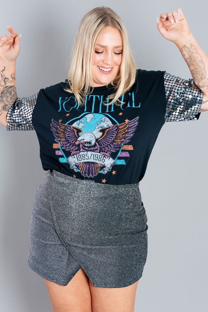 SAIA MINI TRANSPASSADA BRILHO