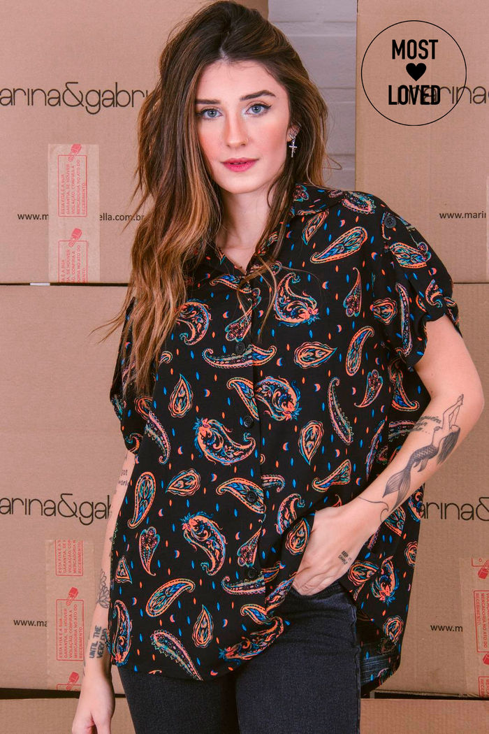 CAMISA ESTAMPADA BOHO