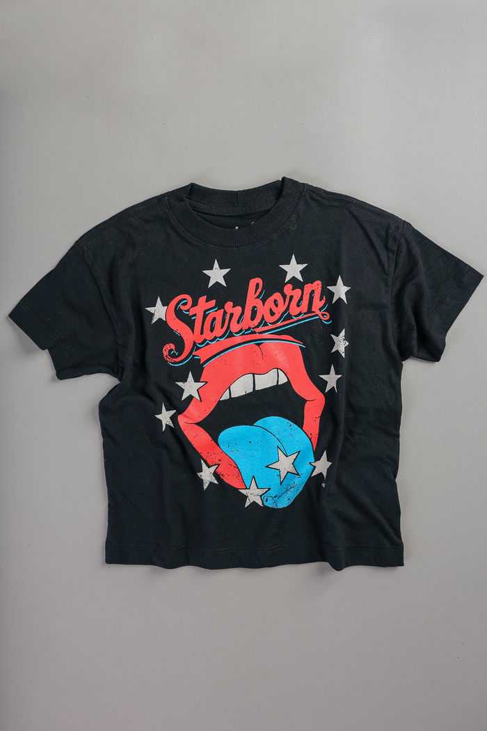 T-SHIRT INFANTIL PRETA STARBORN