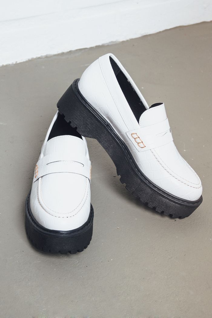 MOCASSIM BRANCO CROCO