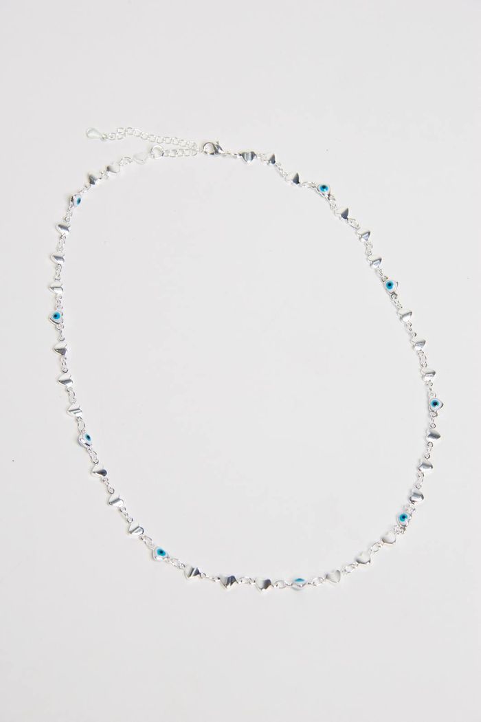 COLAR GREGO CORAÇÃO PRATA