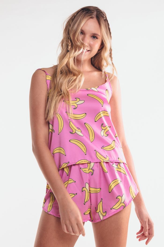 PIJAMA DE ALCINHA BANANA