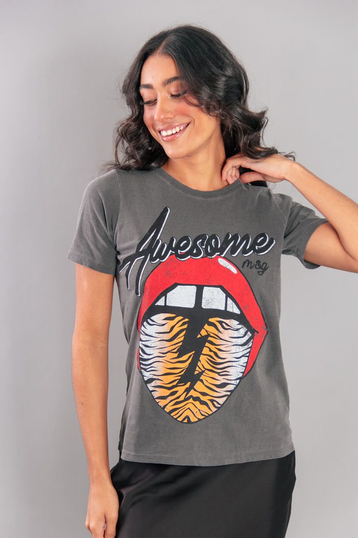 CAMISETA BABYLOOK CHUMBO AWESOME