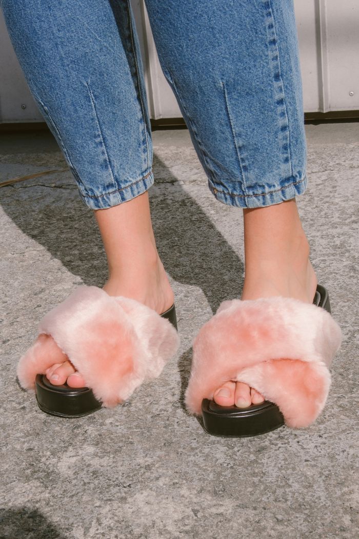 SLIDE FLATFORM PELÚCIA ROSÉ