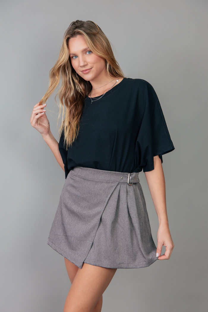 CAMISETA T-SHIRT FULLFIT PRETA BÁSICA