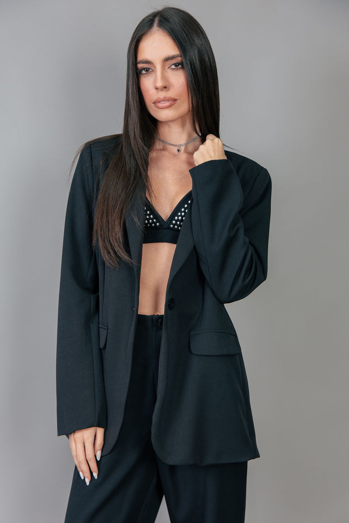 BLAZER ALFAIATARIA PRETO