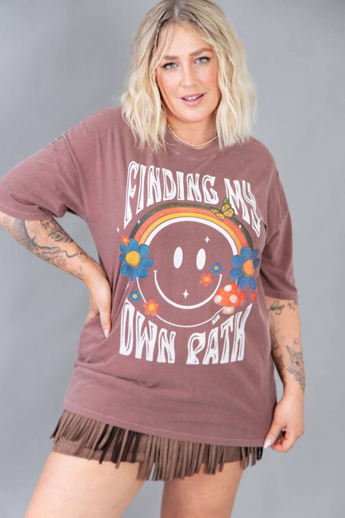 CAMISETA VINTAGE MARROM FINDING