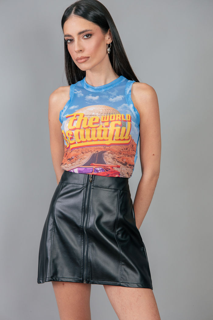 SAIA COURO SINTÉTICO PRETA