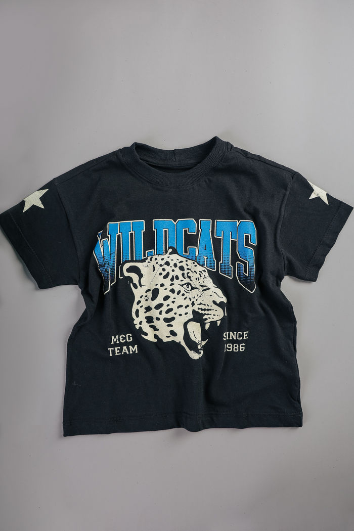 T-SHIRT INFANTIL PRETA WILD CATS