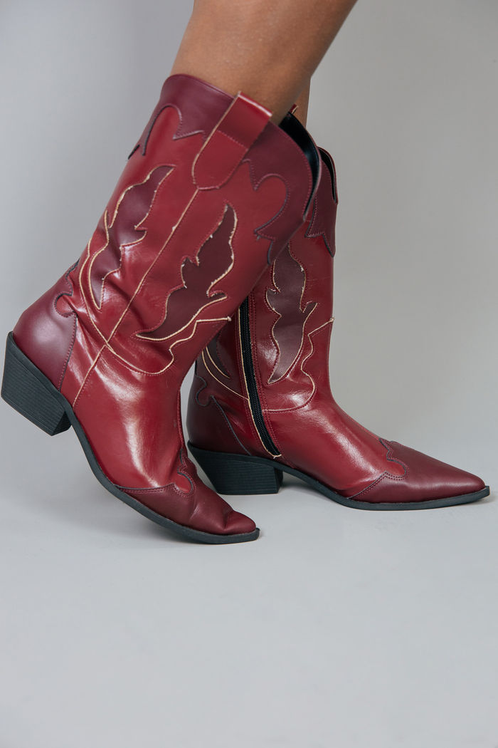 BOTA WESTERN BORDÔ