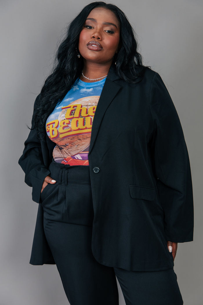 BLAZER ALFAIATARIA PRETO