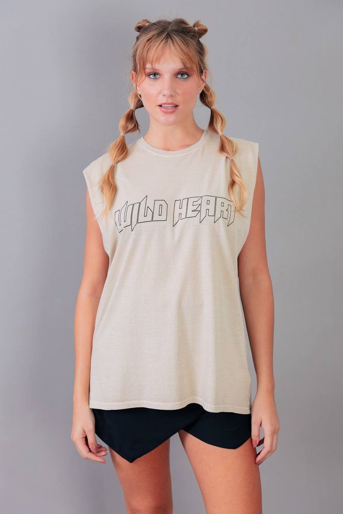 REGATA MACHÃO BEGE WILD HEART