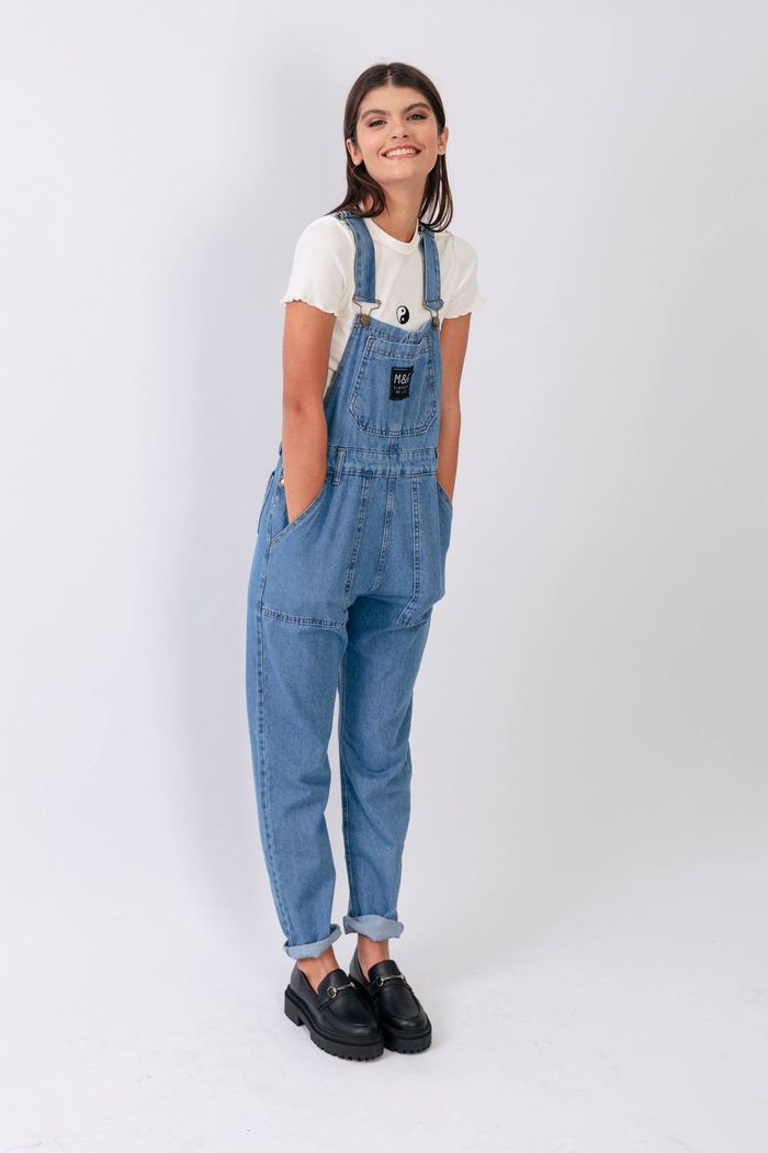 JARDINEIRA JEANS OLD SCHOOL