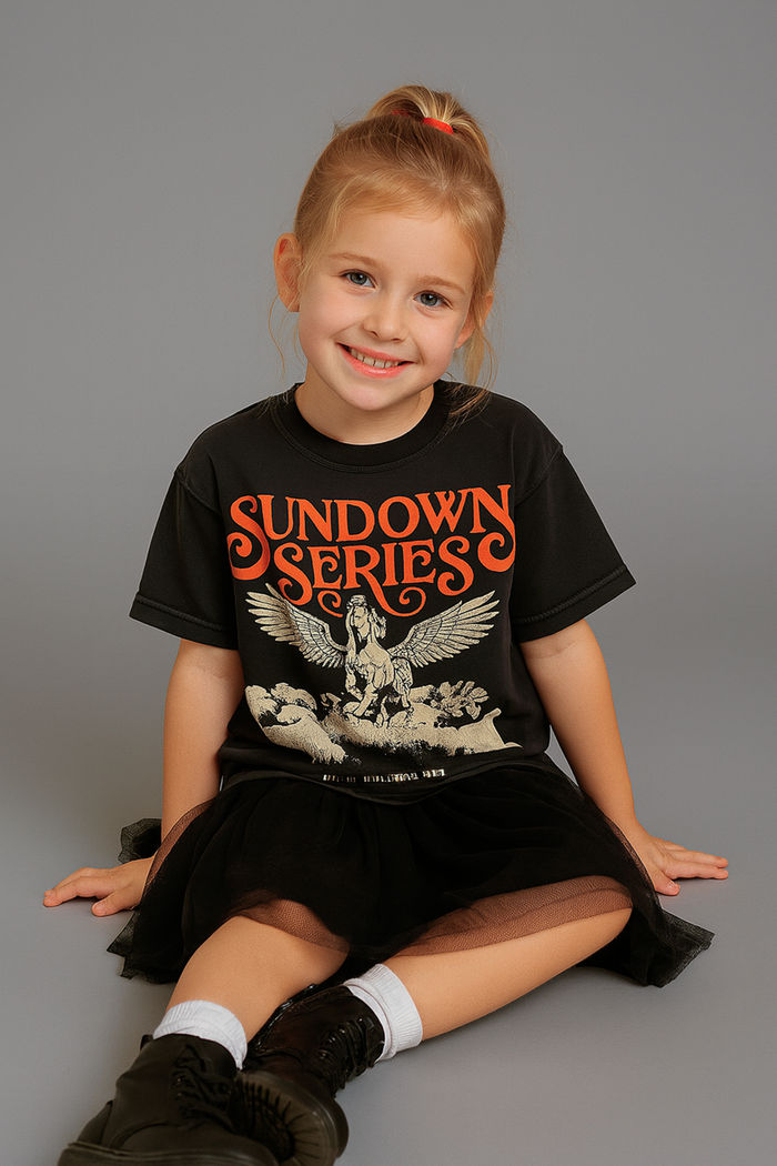 T-SHIRT INFANTIL CHUMBO MARMORIZADO SUNDOWN