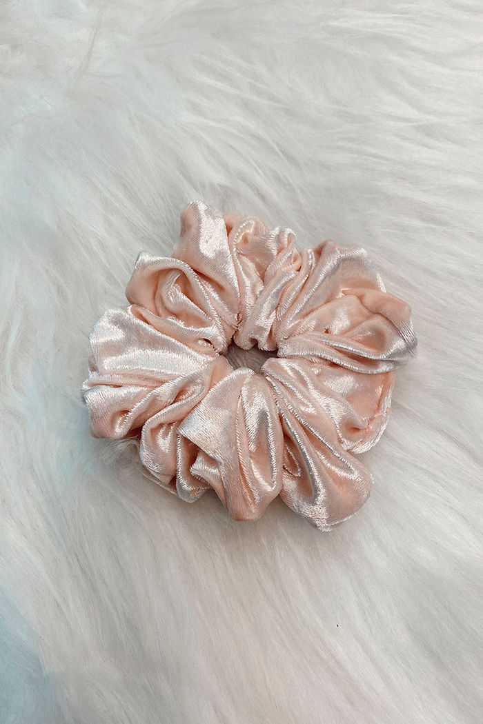 SCRUNCHIE ROSA CLARO VELUDO