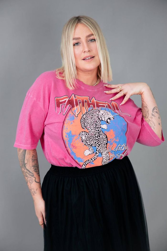 CAMISETA T-SHIRT VINTAGE ROSA FAITHFUL