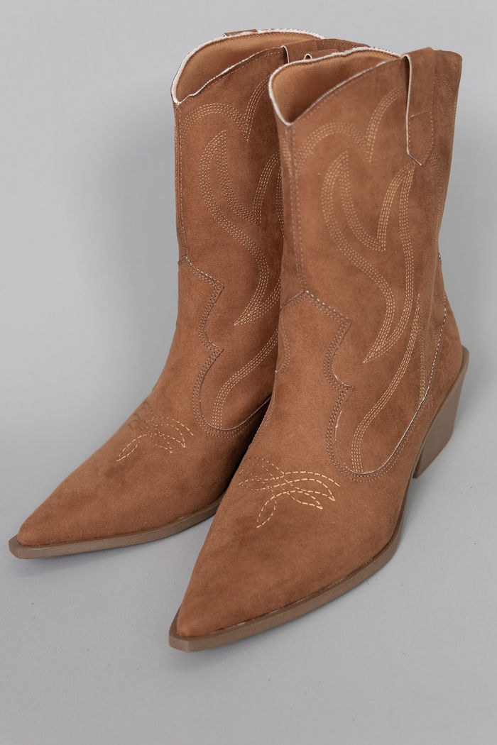 BOTA WESTERN CANO BAIXO CAMURÇA MARROM