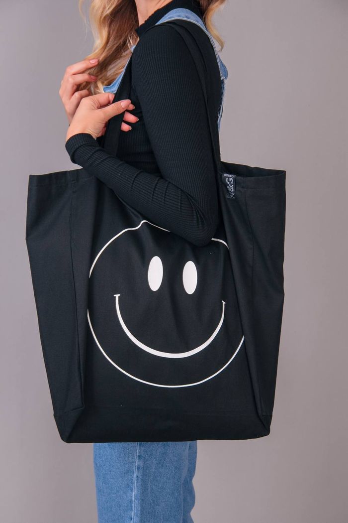 BOLSA ECOBAG GRANDE PRETA SMILE