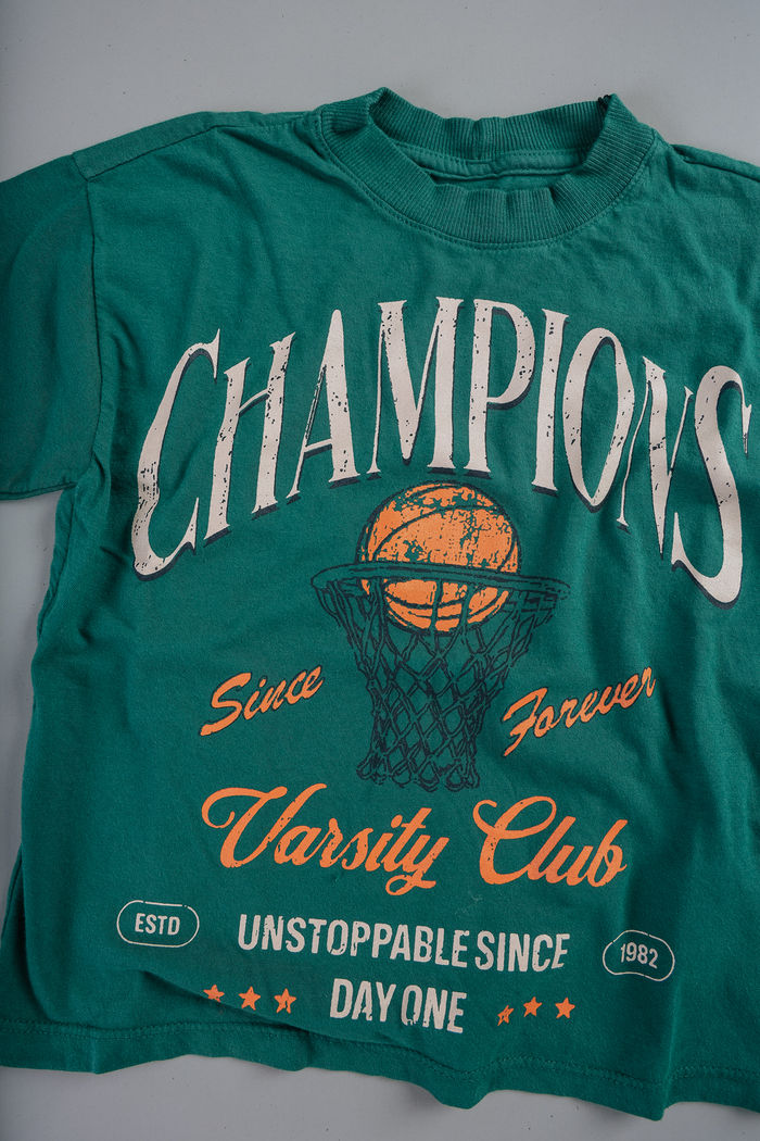 T-SHIRT INFANTIL VERDE CHAMPIONS