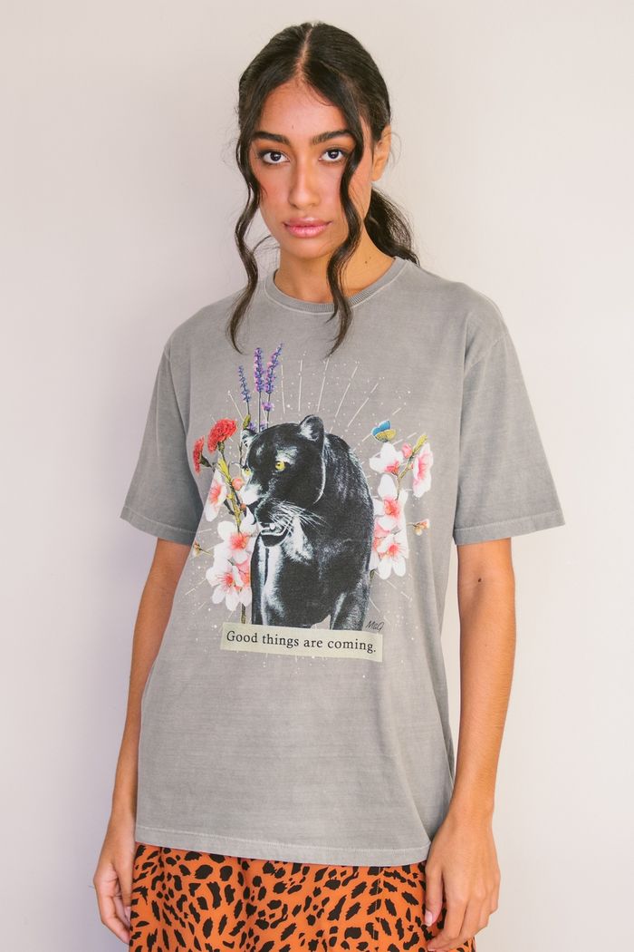 T-SHIRT BOYFRIEND VERDE GOOD THINGS