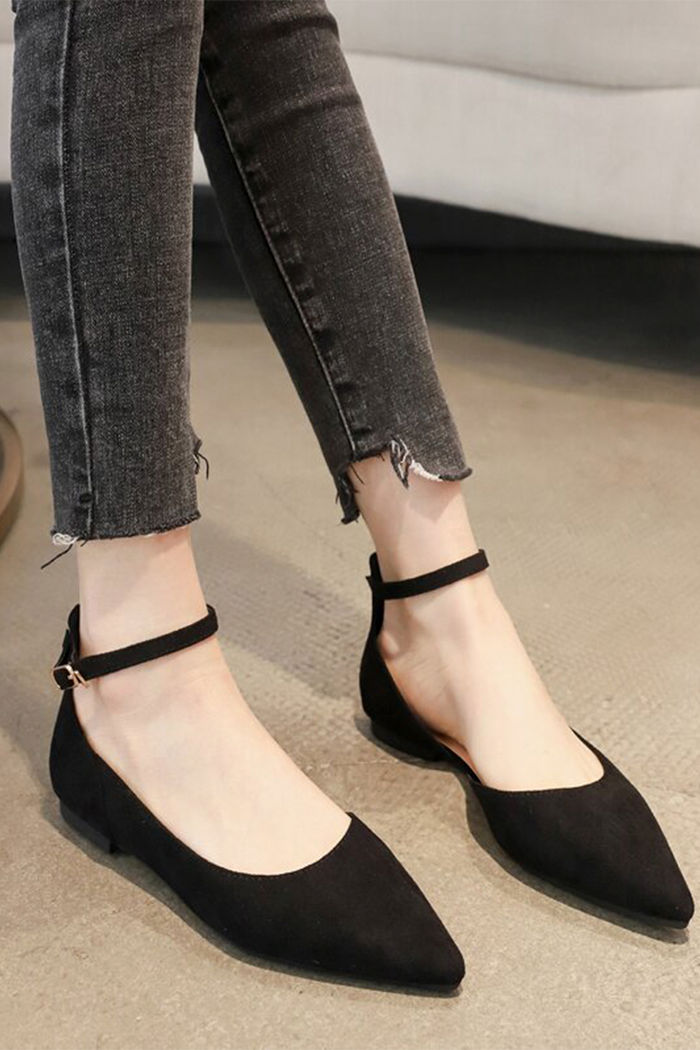 Tira de tornozelo Simples Sapatos baixos