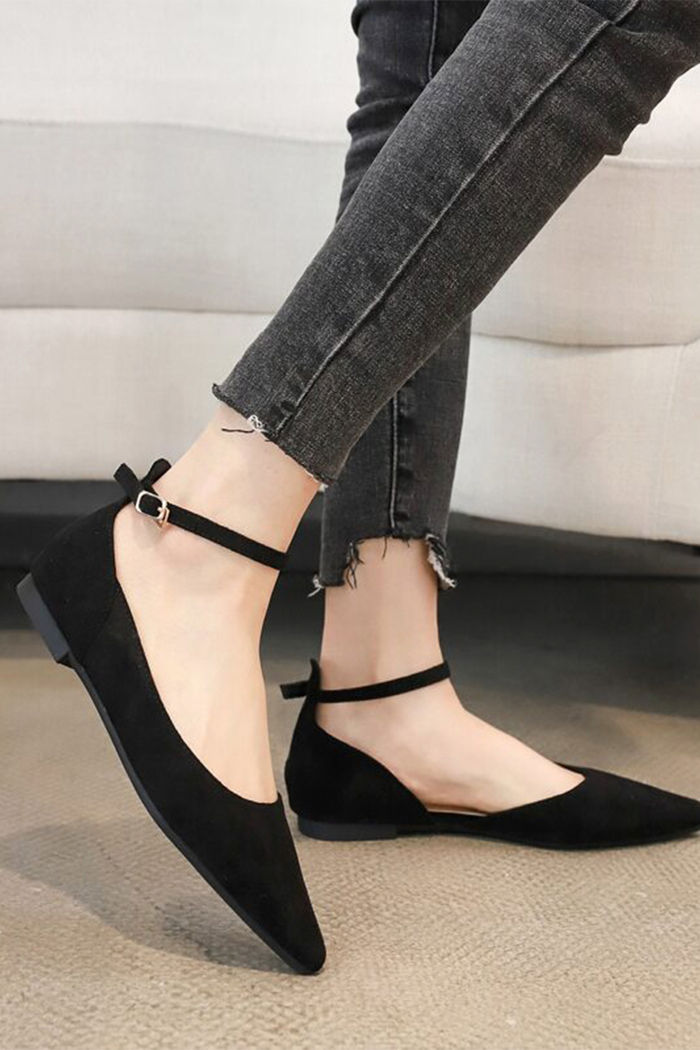 Tira de tornozelo Simples Sapatos baixos