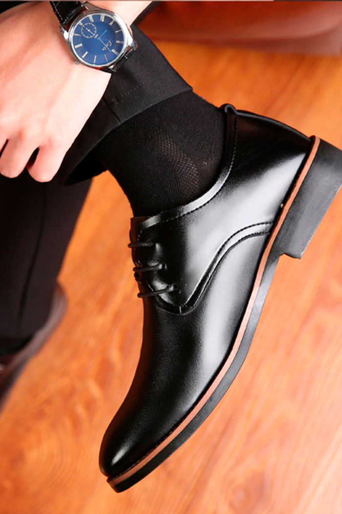 Amarrar Simples Sapatos de couro