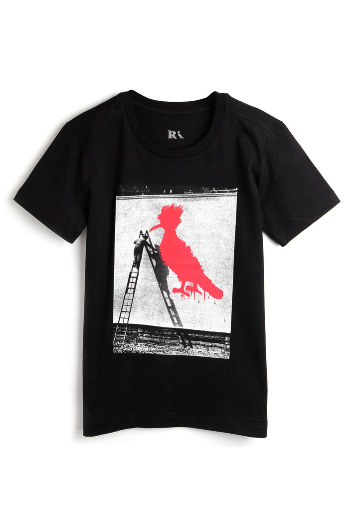 Camiseta Reserva Mini Menino Estampa Preta