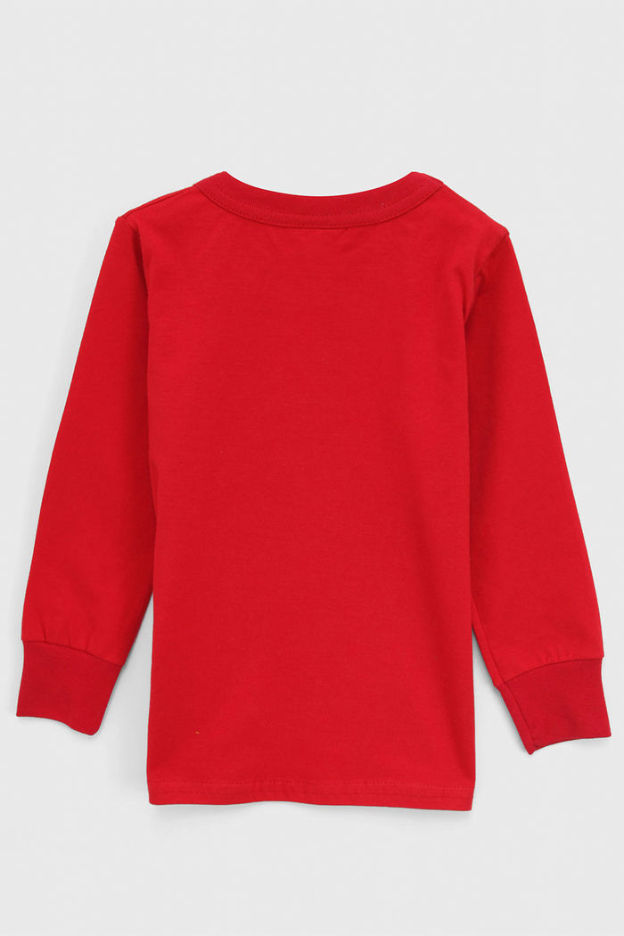 Camiseta Elian Infantil Lettering Vermelha