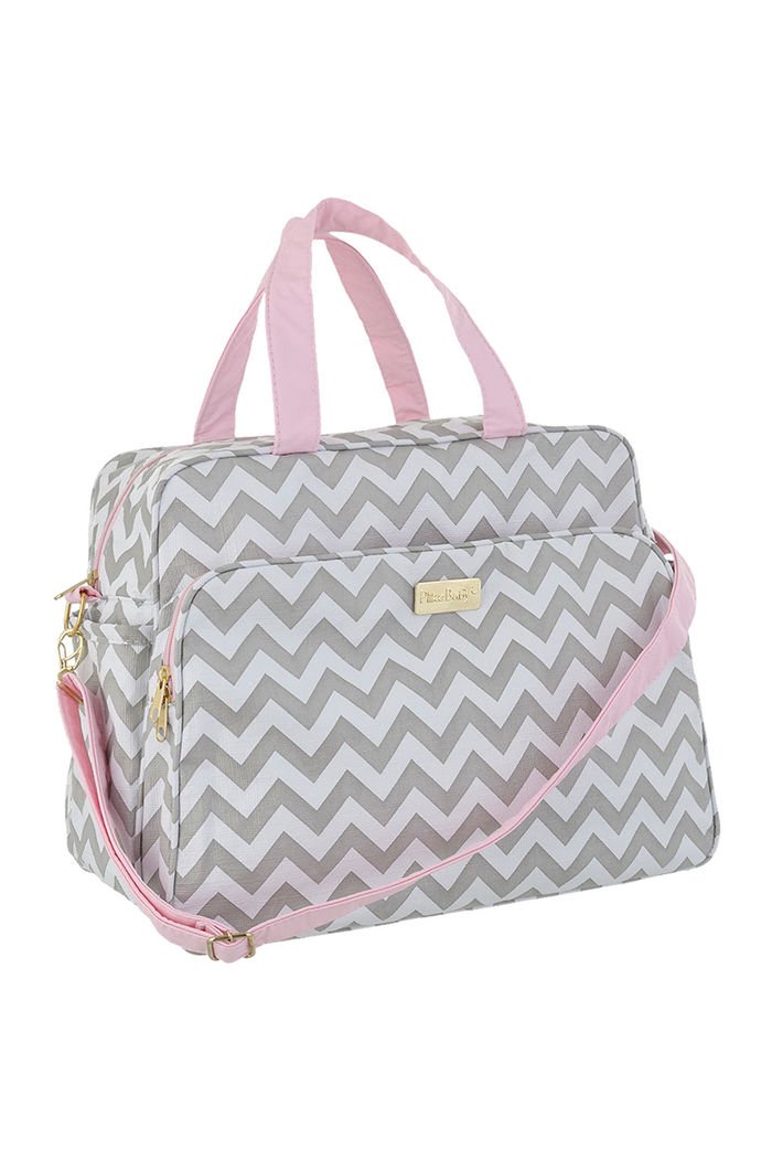 Kit Bolsas Maternidade Grande e Média Plike Baby Chevron