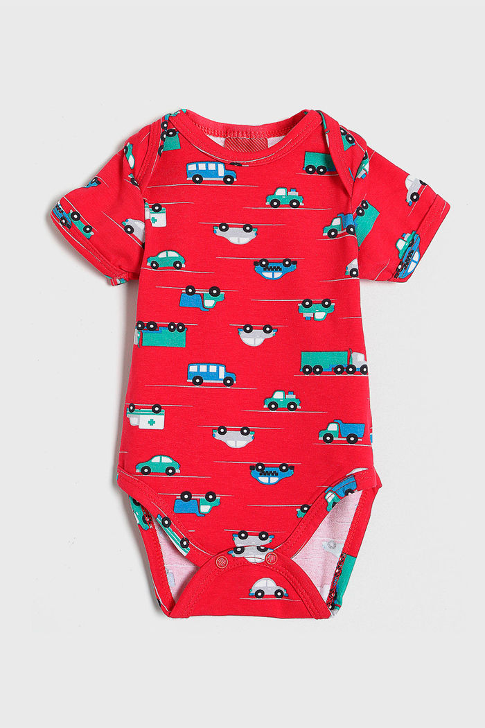 Body Kyly Infantil Carrinhos Vermelho
