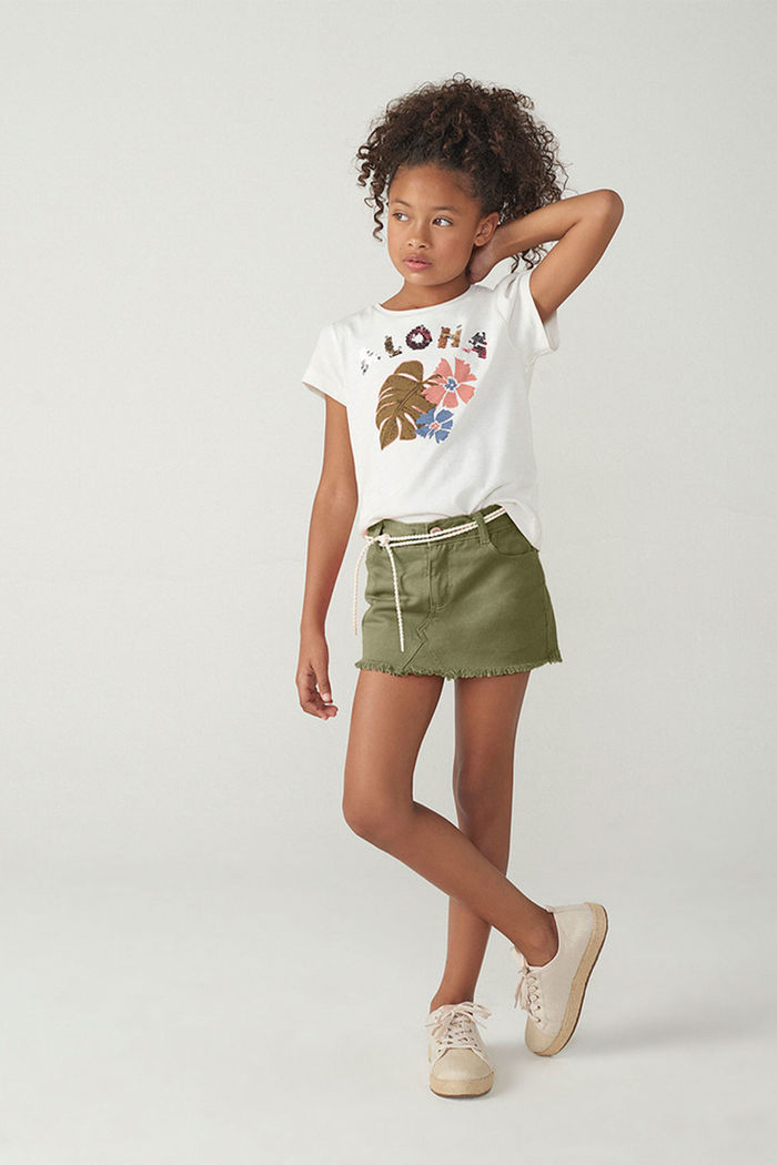 Conjunto Infantil Menina Com Estampa - Verde