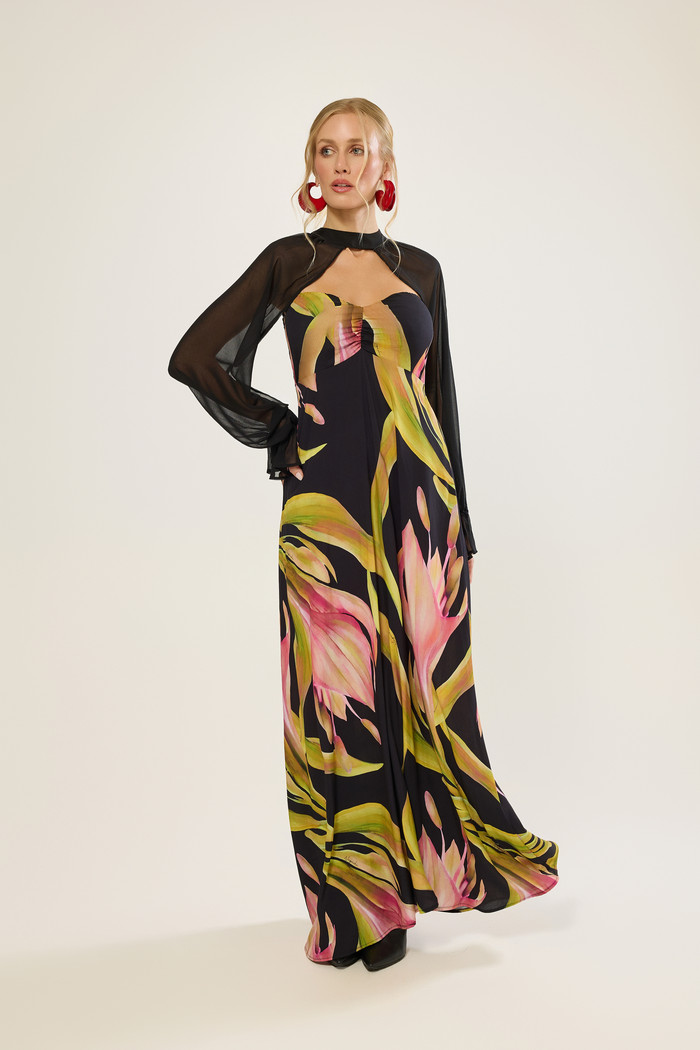 Vestido Longo Estampa Exclusiva