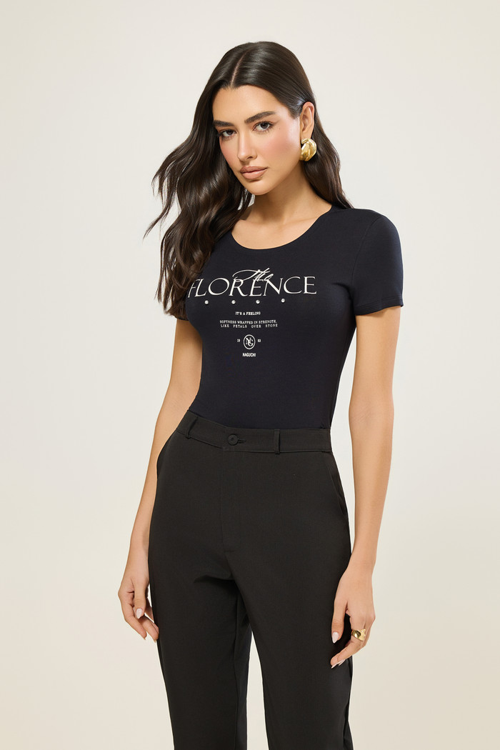Blusa Manga Curta Florence