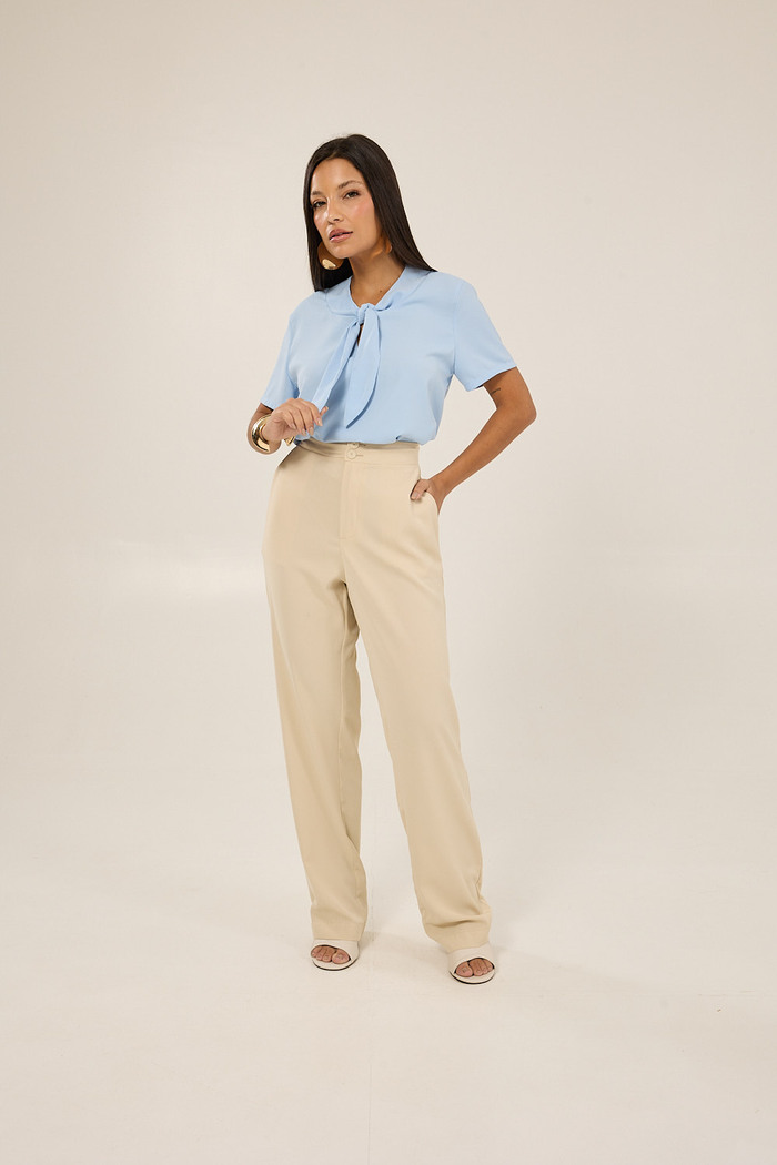 Blusa Manga Curta Gola Laco