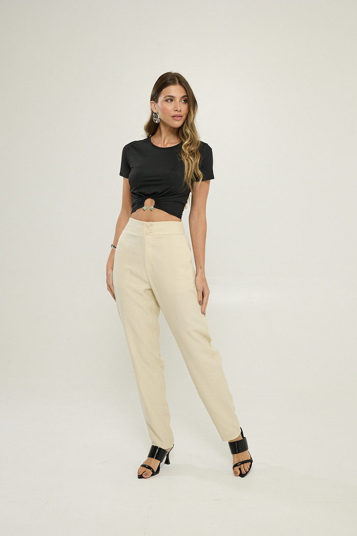 Calca Alfaiataria com Elastico