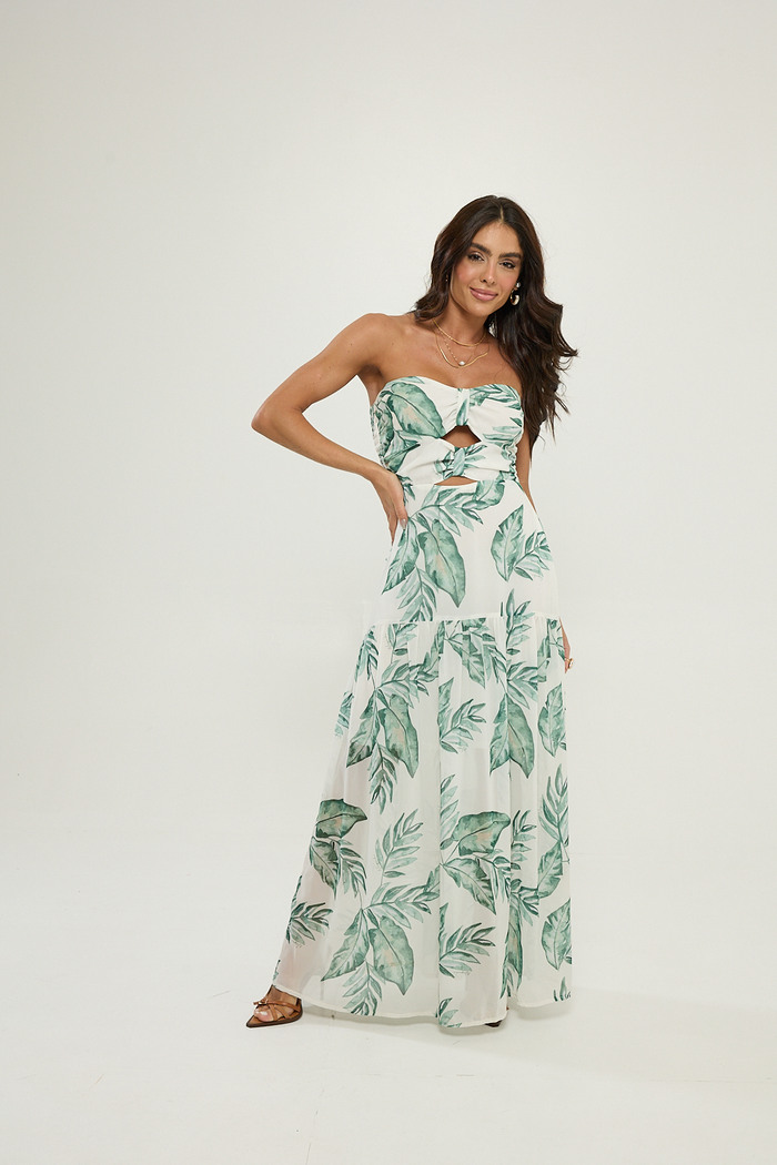 Vestido Longo Estampa Exclusiva