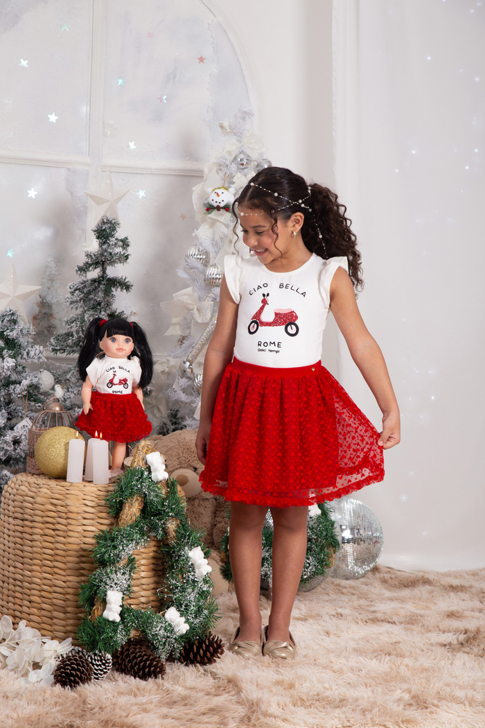 Conjunto Scooter com saia