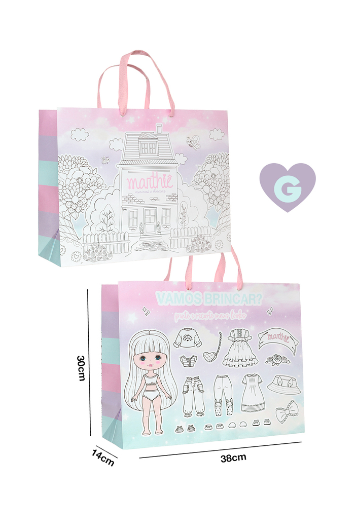 Sacola brincar e pintar Marthiê Tamanho G