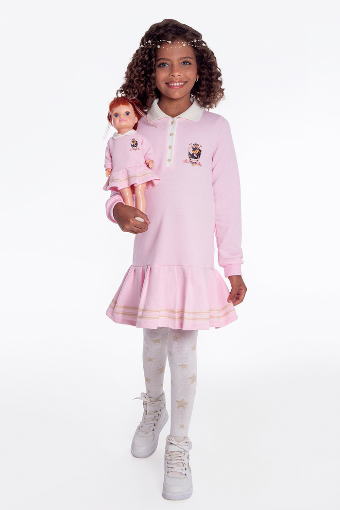 Vestido pregas Stripes