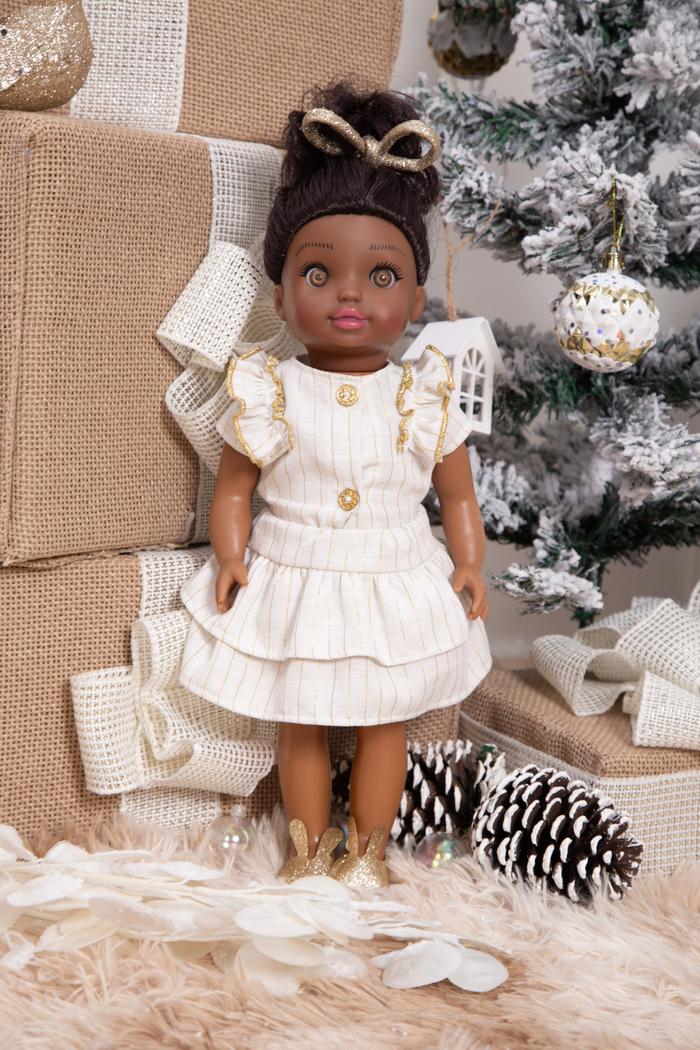 Conjunto viscose listrado gold