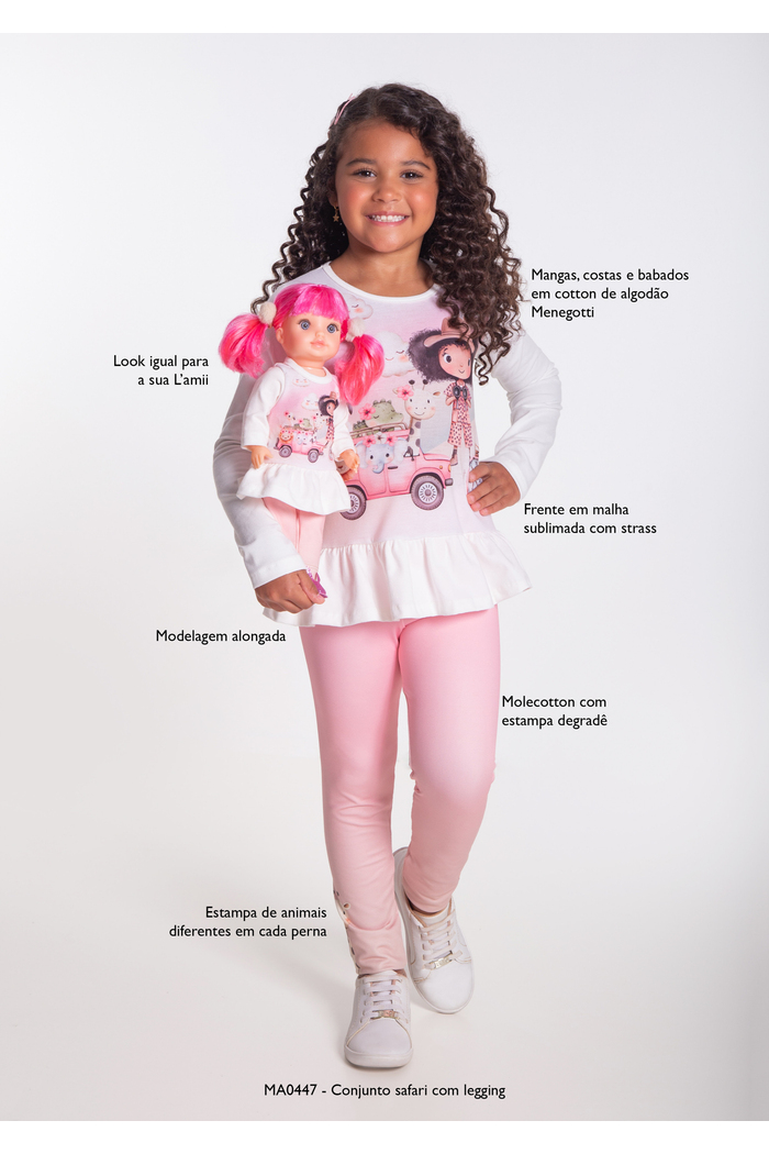 Conjunto safari com legging