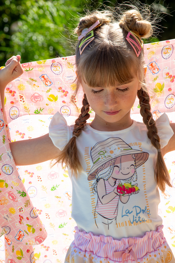 Conjunto Fruits com shorts