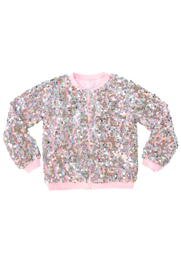 Jaqueta paetê forro moletom